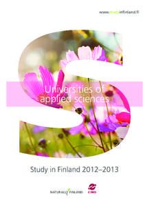 www.studyinfinland.fi  Universities of applied sciences  Study in Finland 2012–2013