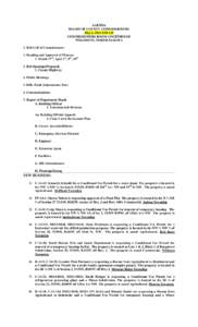 AGENDA BOARD OF COUNTY COMMISSIONERS May 6, 2014 8:00 AM COMMISSIONERS ROOM COURTHOUSE WILLISTON, NORTH DAKOTA 1. Roll Call of Commissioners