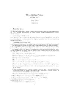 The webfiles Package Version[removed]Mark Potse ∗