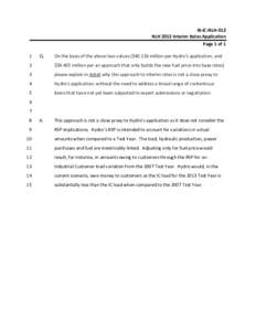 IR‐IC‐NLH‐012  NLH 2013 Interim Rates Application  Page 1 of 1  1   Q. 