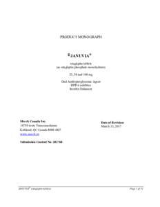 [Product Monograph Template - Standard]