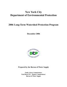 Kensico Reservoir / New York City Department of Environmental Protection / Watershed management / Cannonsville Reservoir / New York / Water / New York City water supply system
