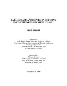 Midwest Rail Study (Phase I) Final Report, Version 1.0 (December 14, 2009)