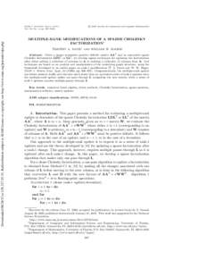 DownloadedtoRedistribution subject to SIAM license or copyright; see http://www.siam.org/journals/ojsa.php  SIAM J. MATRIX ANAL. APPL. Vol. 22, No. 4, pp. 997–1013  c 2001 Society for Industri