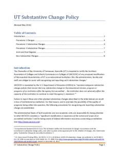 Microsoft Word - UT Substantive Change Policydocx