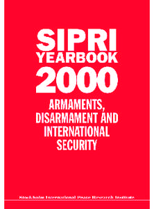 SIPRI is an independent international institute for research into problems of peace and conflict, especially those of arms control and disarmament. It was established in 1966 to commemorate Sweden’s 150 years of unbro