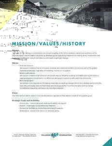 14_TELL_001_Telluride_Foundation_MISSION/VALUES/HISTORY.indd