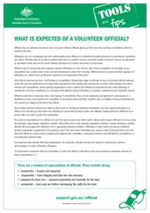 SP[removed]Volunteer official expectation v2.indd