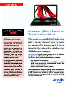 Case Study  eCommerce platform focused on the customer’s experience 