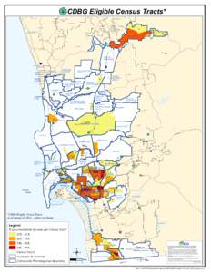 CDBG Eligible Census Tracts* S.D. COUNTY S.D. COUNTY S.D. COUNTY