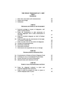 Electrical telegraph / Telegrams / Indian Telegraph Act / Wireless telegraphy / Law / Communication / Telegraph Act / Telegraph / John Pender / Telegraphy / Technology / Amateur radio in India