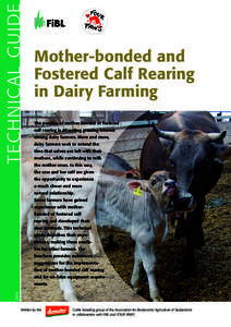 TECHNIC AL GUIDE  Mother-bonded and Fostered Calf Rearing in Dairy Farming The practice of mother-bonded or fostered