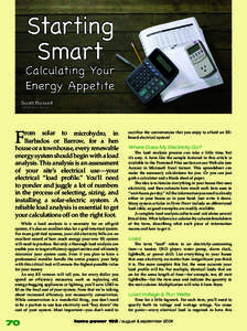 Starting Smart Calculating Your Energy Appetite Scott Russell