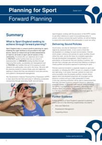 Planning for Sport_Forward Planning v3 July 2014.indd