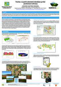Tvorba a využití celostátní databáze prvků protierozní ochrany Jiří Kapička, Daniel Žížala, Martin Mistr Oddělení půdní služba - laboratoř SOWAC GIS Výzkumný ústav meliorací a ochrany půdy, v.v.i.