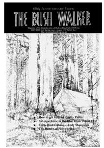 60th ANNIVERSARY ISSUE  Magazine of the Confederation of Bushwalking Clubs (NSW) Inc ISSN[removed]Spring issue - August 1997 Vol 23 No 1 http://www.bushwalking.org.au