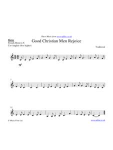 Sheet Music from www.mfiles.co.uk  Horn: French Horn in F, Cor Anglais (8ve higher)