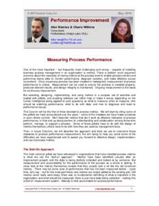 Performance management / Metrics / Business performance management / Information technology management / Computer performance / Performance measurement / Performance metric / Metrics Reference Model / Management / Business / Business intelligence