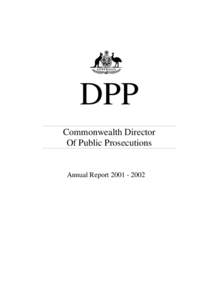 DPP Commonwealth Director Of Public Prosecutions Annual Report[removed]