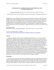 Linkage Disequilibrium Analysis of D12S391 and vWA in U