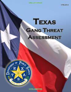 APRIL[removed]TEXAS GANG THREAT ASSESSMENT