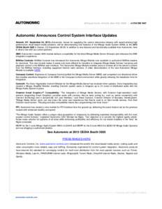 Autonomic Announces Rhapsody on MMS