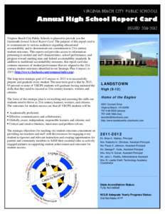 AnnualSchoolReportCard-LandstownHS