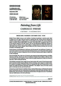 in collaboration with Dulwich Picture Gallery September 2012 PRESS RELEASE 25 Savile Row London W1S 2ER