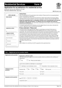 Residential Services Form 2