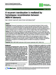 Hermetz et al. Molecular Cytogenetics 2012, 5:6 http://www.molecularcytogenetics.org/content[removed]RESEARCH  Open Access