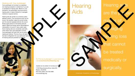 are the primary managing m  hearing loss