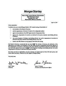 Notice of 2011 Annual Meeting of Shareholders 2000 Westchester Avenue Purchase, New York May 18, 2011, 9:00 a.m., local time April 14, 2011 Fellow shareholder: