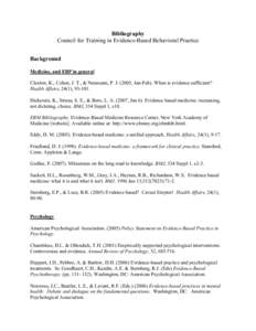 Medical informatics / Evidence-based practice / Scientific method / Evidence-based medicine / Critical appraisal / Evidence-based management / David Sackett / Science / Empiricism / Knowledge management