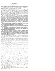 CHAPTER 21 SENATE BILL No. 434 AN ACT relating to civil procedure; concerning certain rules of procedure; amending K.S.A[removed], 60-226, 60-233, 60-234, [removed]and[removed]and repealing the existing sections.  Be it enac