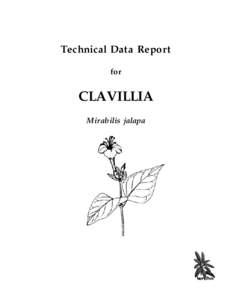 Technical Data Report for CLAVILLIA Mirabilis jalapa