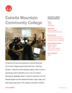 Estrella Mountain Community College EDUCATION/LIBRARY; AVONDALE, ARIZONA