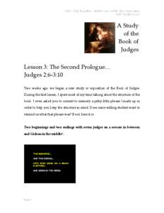 Microsoft Word - Lesson 03  Judges_The Second Prologue.doc