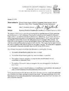 Government / Classified information / National Archives and Records Administration / Information Security Oversight Office / Data security / Declassification / Information security / Executive Order 13526 / Interagency Security Classification Appeals Panel / United States government secrecy / National security / Security