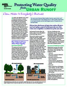 Protecting Water Quality from URBAN RUNOFF EPA 841-F