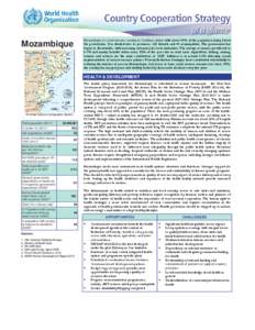 Mozambique is a low income country in Southern Africa with about 54% of the population living below the poverty line. It is divided into 11 provinces, 128 districts and 44 municipalities. The government has begun to dece