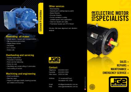ELECTRIC MOTOR  YOUR PRODUCTS & SERVICES