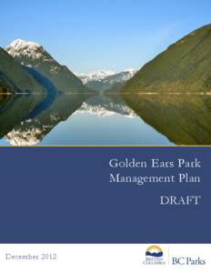 Golden Ears Park Management Plan DRAFT