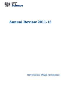 Government Office for Science Annual Review[removed]