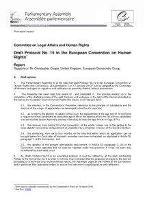 European Convention on Human Rights / Law / Human rights / Reservation / Treaties of the European Union / Committee of Ministers of the Council of Europe / Protocol 12 to the European Convention on Human Rights / Additional Protocol to the Convention on Cybercrime / International relations / Ethics / European Court of Human Rights