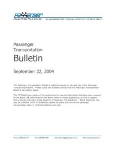 Microsoft Word - 092204_Bulletin.doc