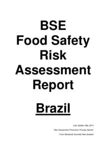 BSE Food Safety Risk Assessment Report Brazil