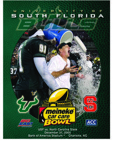 2005 USF FB Game Notes - MEINEKE.qxd