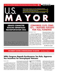 November 21, 2011  Since 1933, the Official Publication of The United States Conference of Mayors Volume 78, Issue 18