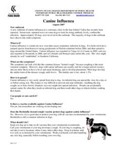 Microsoft Word - Aug07-Client handout about canine influenza.doc