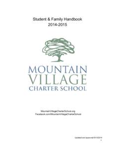    Student & Family Handbook   2014­2015      